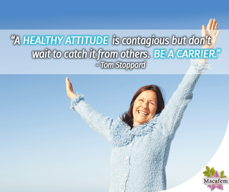 A healthy attitude is contagious