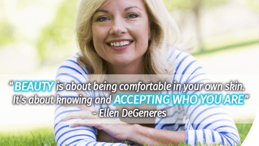 Beauty is about being comfortable in your own skin