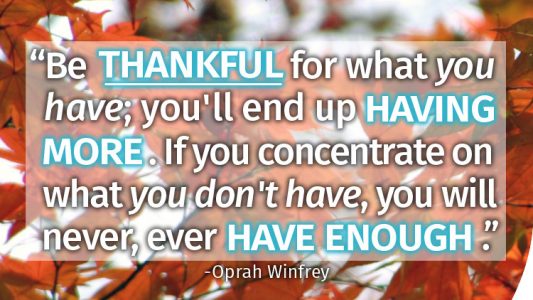 Happy Thanksgiving to you and your loved ones!
