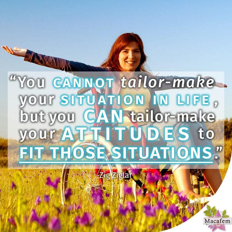 You cannot tailor make your situation in life