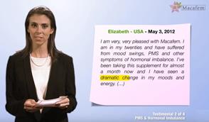 PMS hormonal imbalance macafem testimonials 3