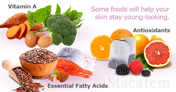 Macafem and Foods for a Young-Looking Skin