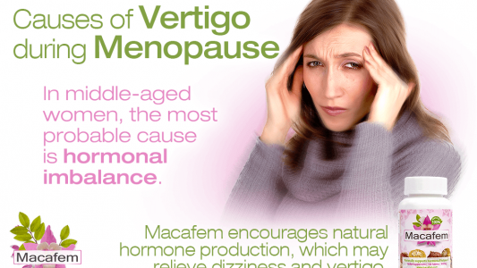 macafem causes of vertigo during menopause