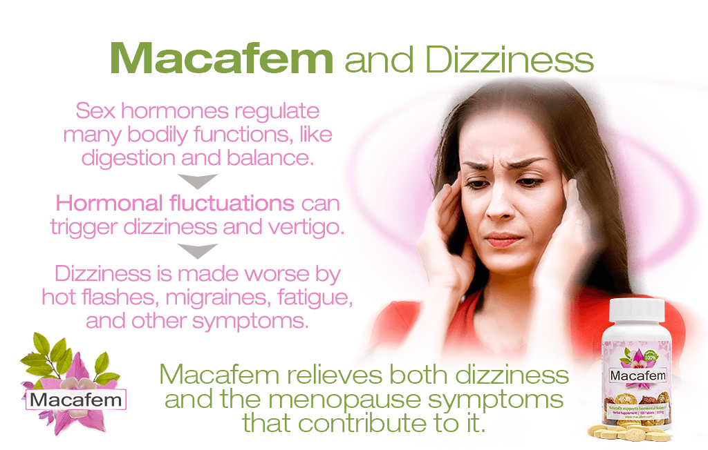macafem and dizziness