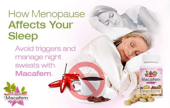macafem how menopause affects your sleep