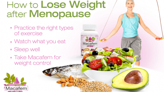 macafem how to lose weight after menopause