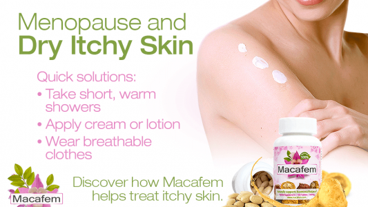 macafem menopause and dry itchy skin