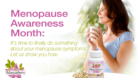 macafem menopause awareness month 2020