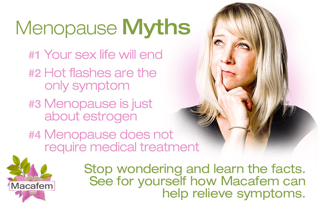 macafem menopause myths