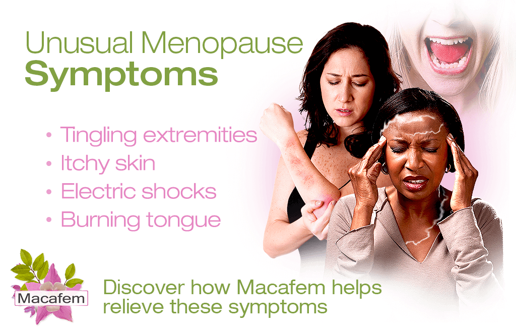 macafem unusual menopause symptoms