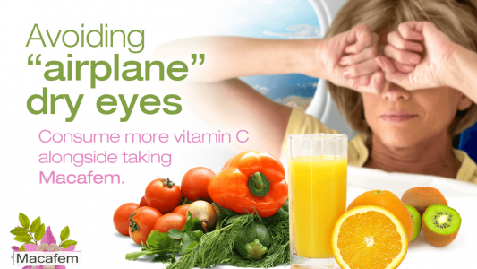 macafem tips against airplane dry eyes