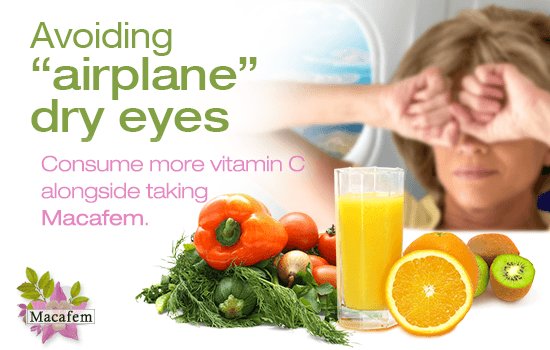 macafem tips against airplane dry eyes
