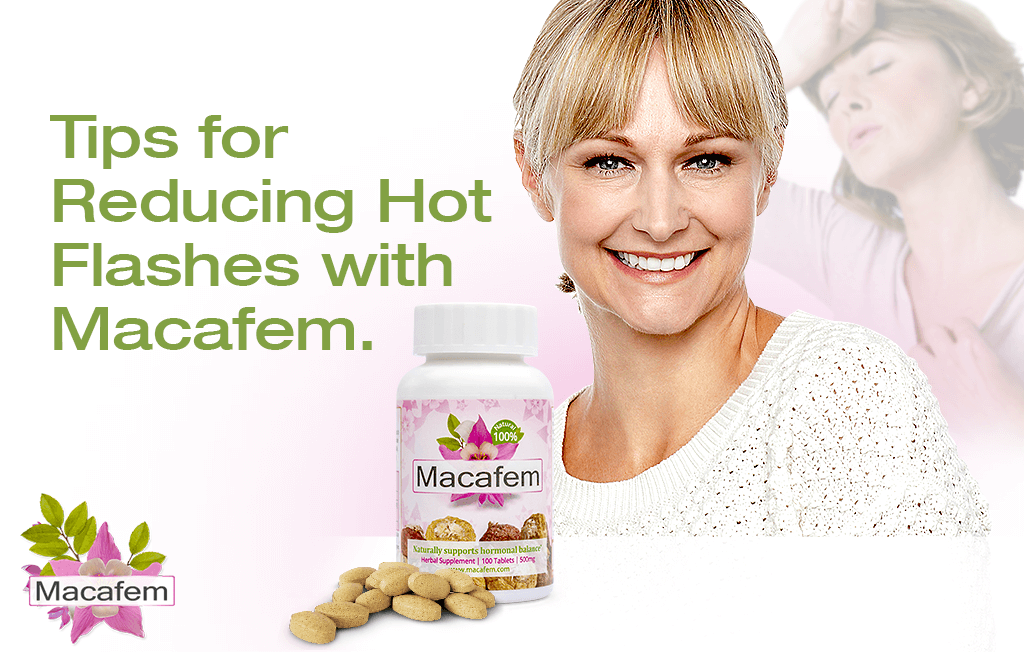 reducing hot flashes with macafem and more