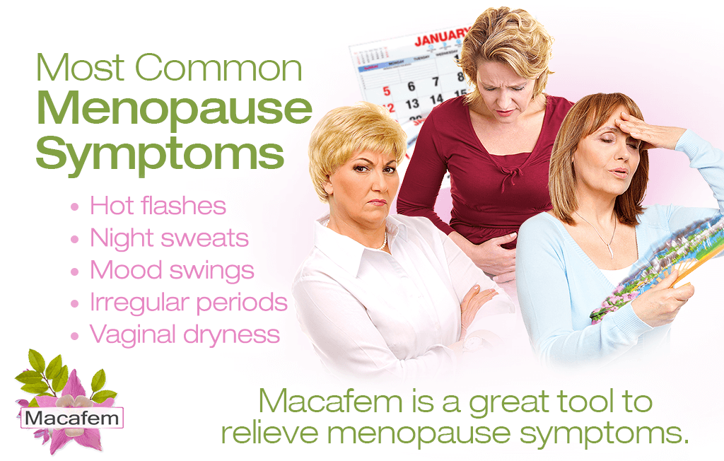 top 5 most common menopause symptoms
